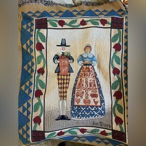 Jim Shore Harvest Pilgrim Blanket
